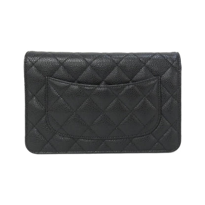 Chanel Chain Wallet Caviar Skin Wallet