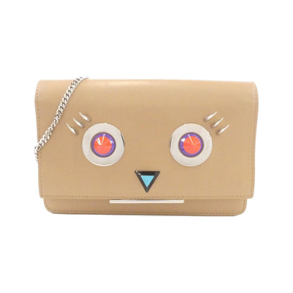 Fendi BAG BUGS Leather Chain Wallet
