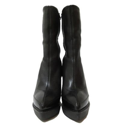 Gucci Leather Pointed Toe High Heel Short Boots