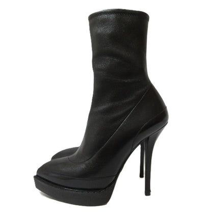 Gucci Leather Pointed Toe High Heel Short Boots