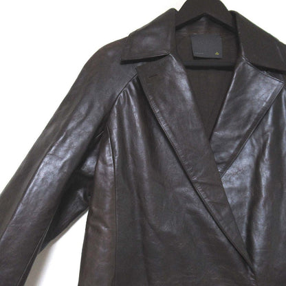 Fendi Double Breasted Leather Coat