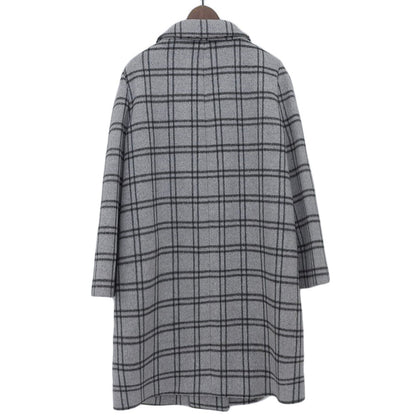 Prada 100% Wool Check Coat