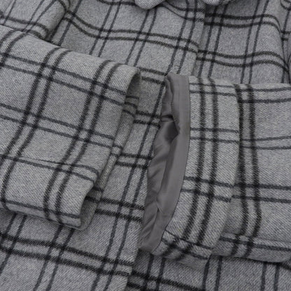 Prada 100% Wool Check Coat