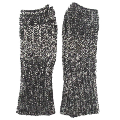 Chanel Line Stone Silk Cashmere Arm Warmer