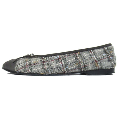 Chanel Coco Mark Tweed Ballerina Flats