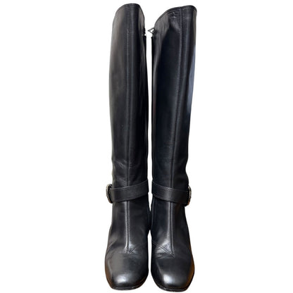 Gucci Tiger Head Leather Long Boots