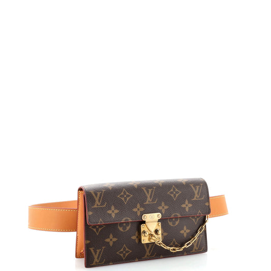 Louis Vuitton S Lock Belt Pouch Monogram Canvas