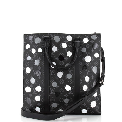 Louis Vuitton Sac Plat Bag Yayoi Kusama Painted Dots Monogram Eclipse Canvas