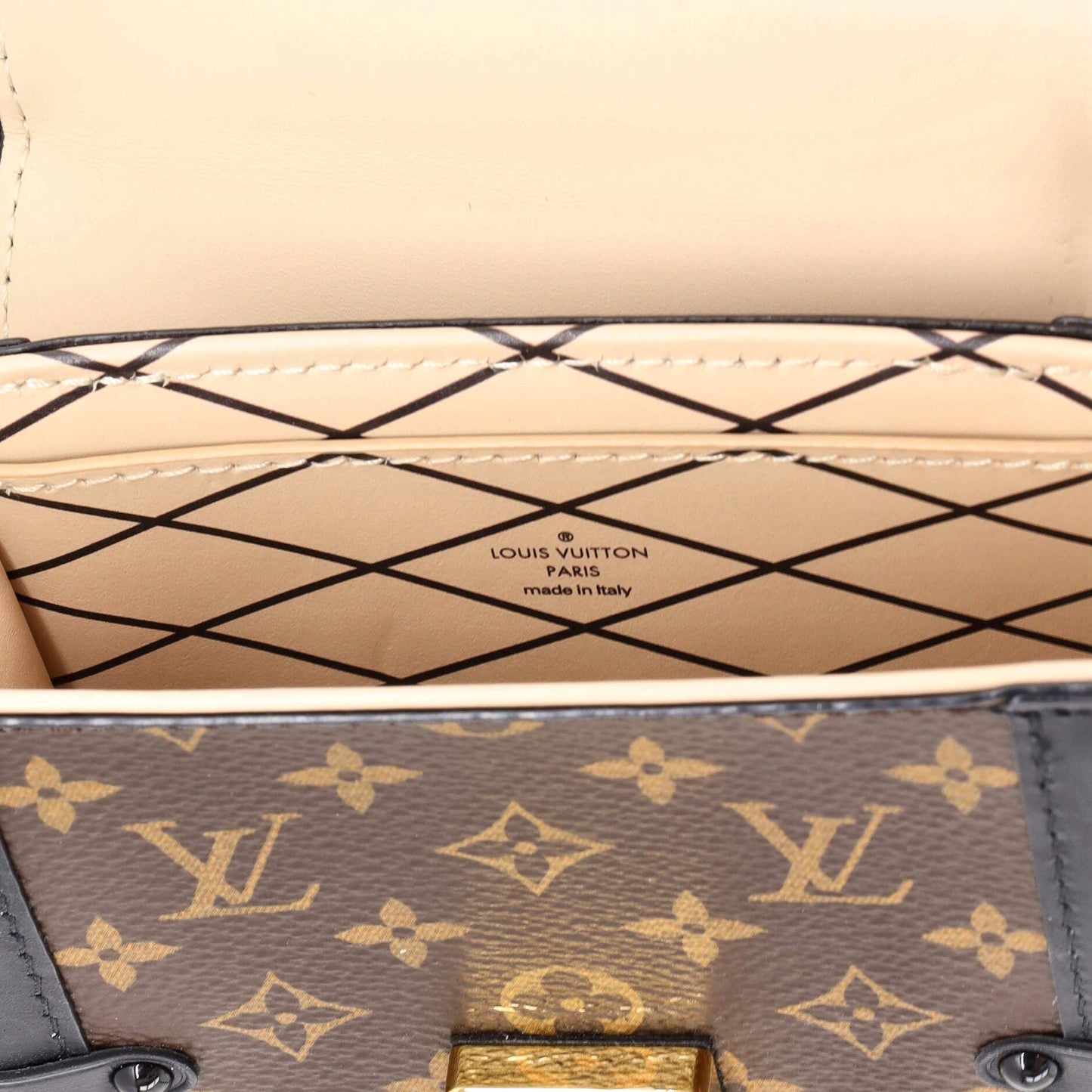 Louis Vuitton Vertical Trunk Pochette Monogram Canvas