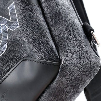 Louis Vuitton Avenue Sling Bag Limited Edition Interlinked Logo Damier Graphite