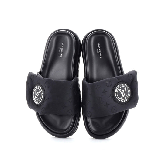 Louis Vuitton Women's Pool Pillow Comfort Mule Sandals Monogram Nylon