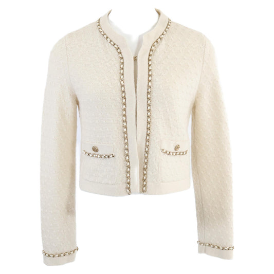 Chanel P75724K10893 Cashmere Knit Jacket Top