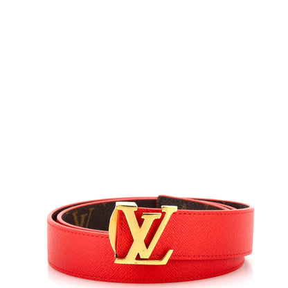 Louis Vuitton LV Initiales Belt Monogram Canvas Thin 95