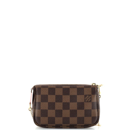 Louis Vuitton Pochette Accessoires Limited Edition Vivienne Xmas Damier Mini