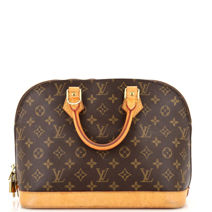 Louis Vuitton Vintage Alma Handbag Monogram Canvas PM