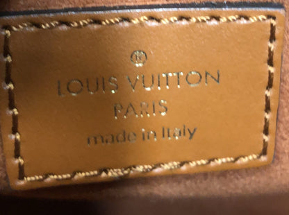 Louis Vuitton Petit Bucket NM Bag Raffia with Leather