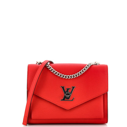 Louis Vuitton Mylockme Monochrome Handbag Leather BB