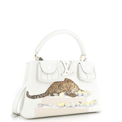 Louis Vuitton Paola Pivi ArtyCapucines Bag Printed Leather MM
