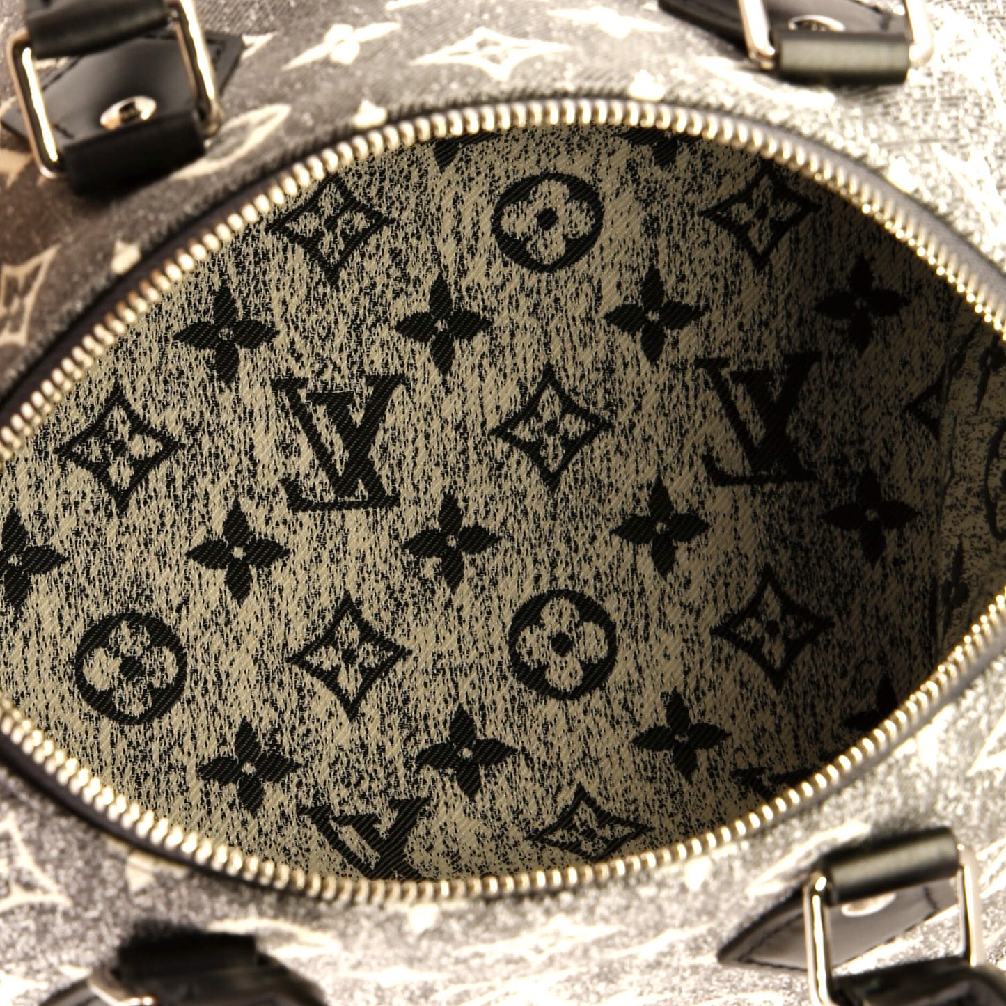 Louis Vuitton Speedy Bandouliere Bag Monogram Jacquard Denim 25