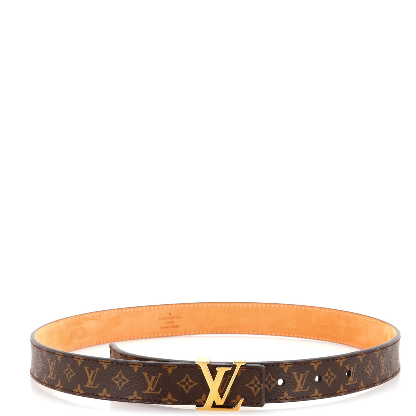 Louis Vuitton LV Initiales Belt Monogram Canvas Thin 75