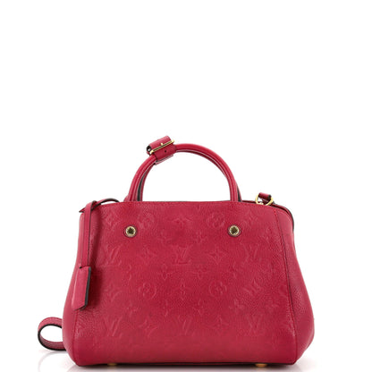 Louis Vuitton Montaigne Handbag Monogram Empreinte Leather BB