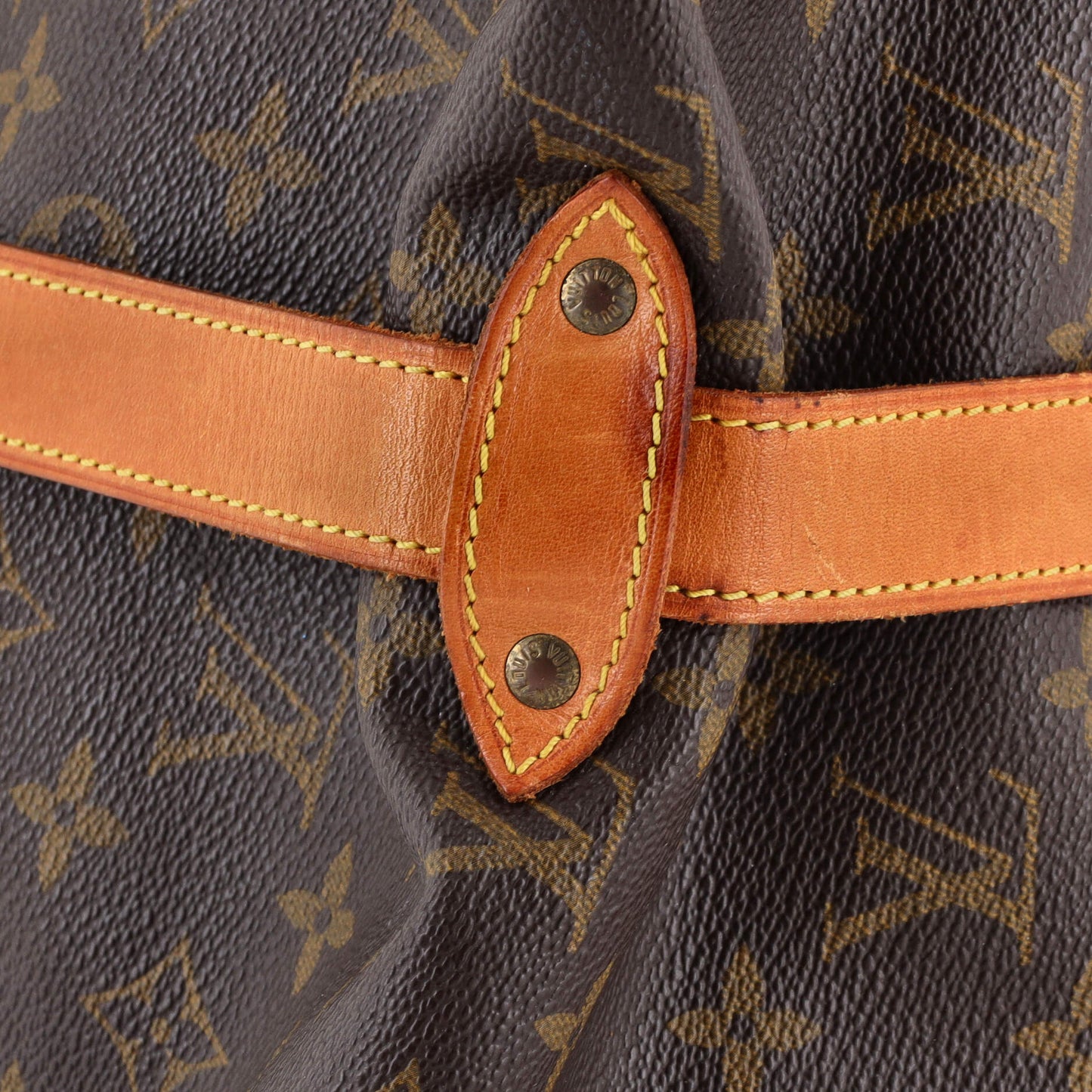 Louis Vuitton Saumur Handbag Monogram Canvas 35