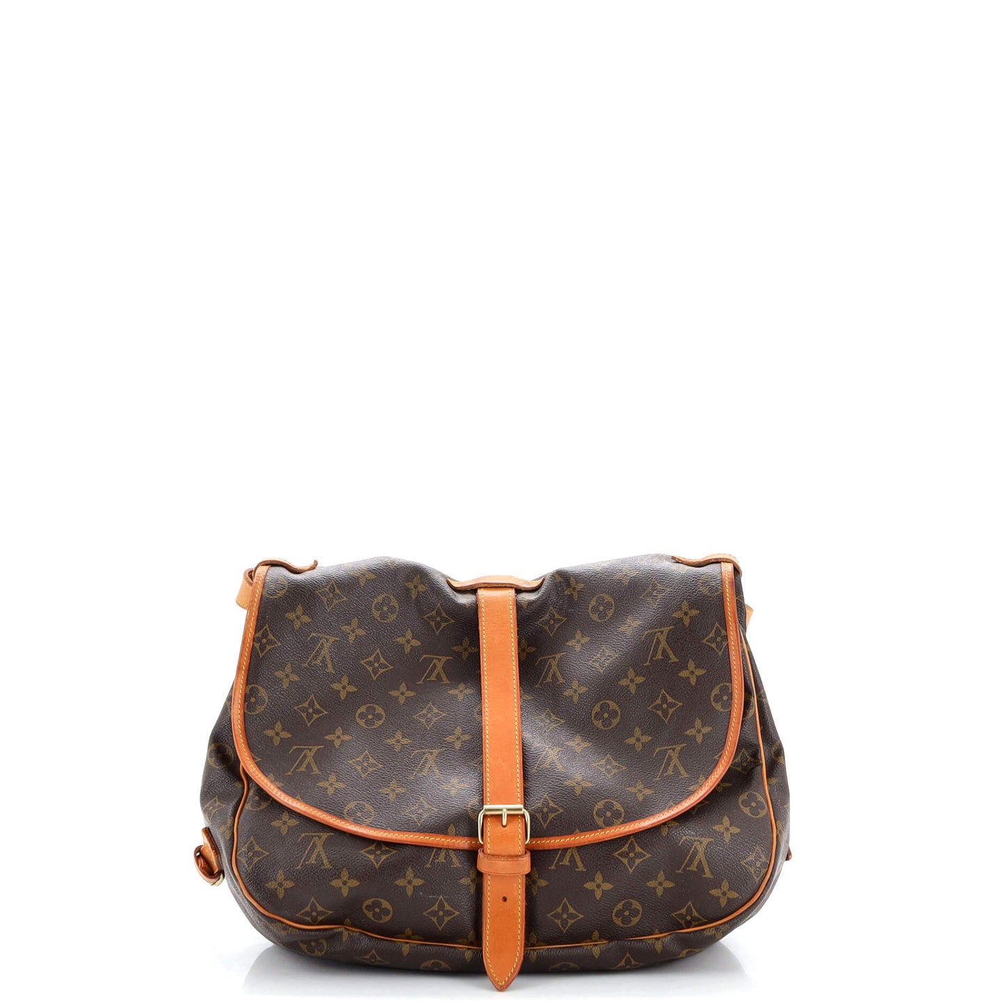 Louis Vuitton Saumur Handbag Monogram Canvas 35