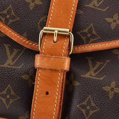 Louis Vuitton Saumur Handbag Monogram Canvas 35