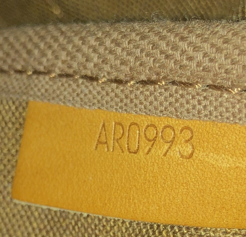 Louis Vuitton Saumur Handbag Monogram Canvas 35