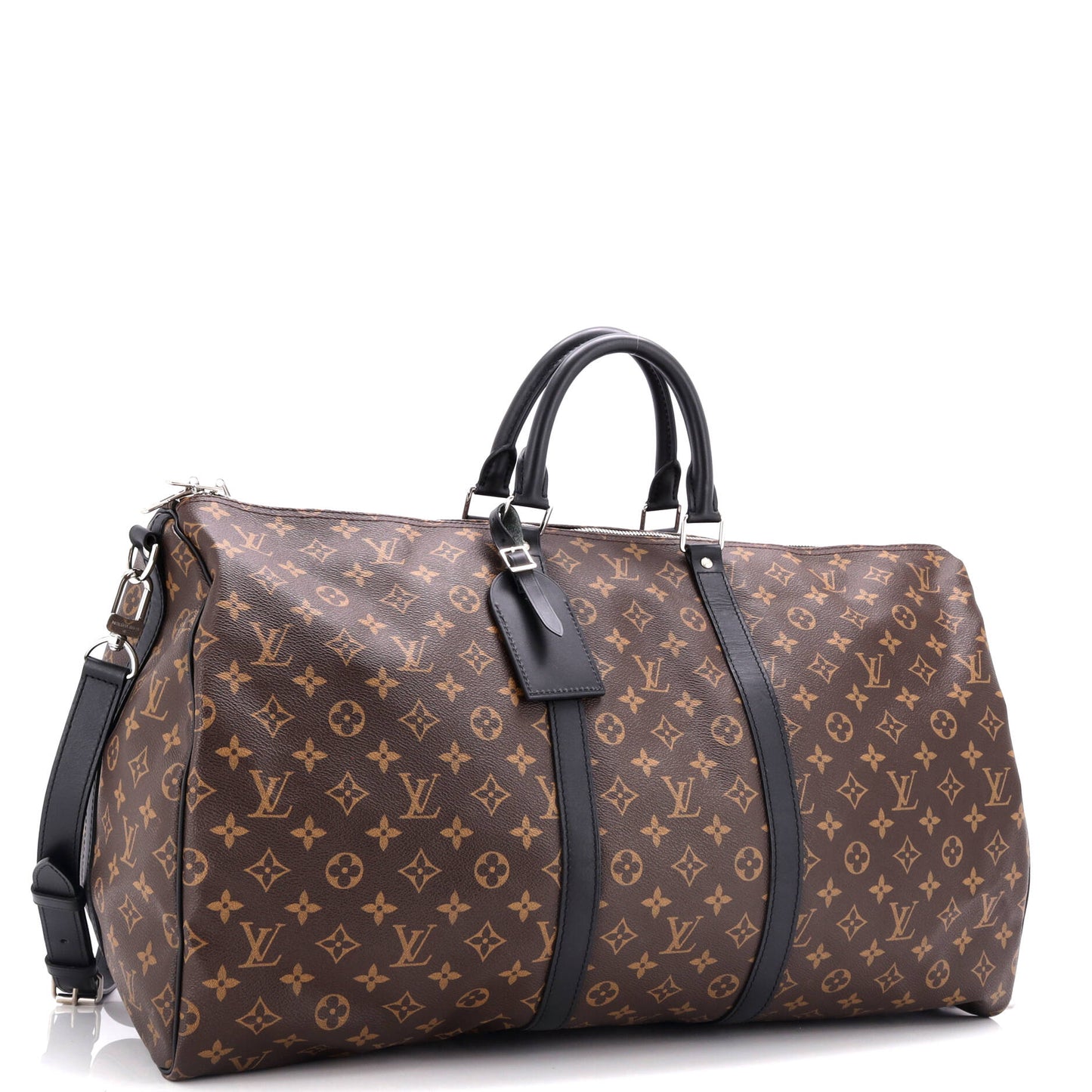 Louis Vuitton Keepall Bandouliere Bag Macassar Monogram Canvas 55