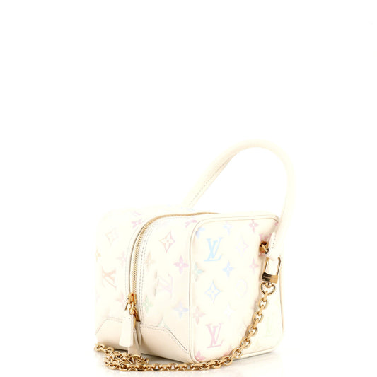 Louis Vuitton New Square Bag Milky Way Monogram Embossed Lambskin