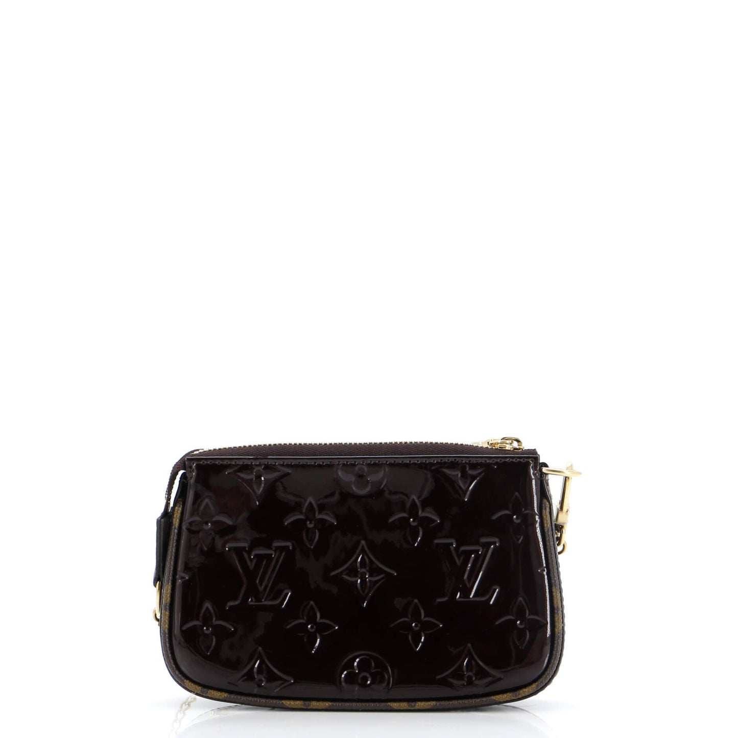 Louis Vuitton Pochette Accessoires Monogram Vernis with Monogram Canvas Mini