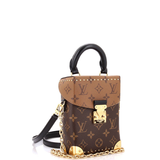 Louis Vuitton Camera Box NM Handbag Studded Reverse Monogram Canvas