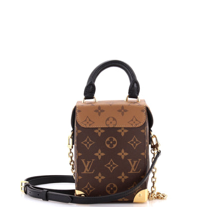 Louis Vuitton Camera Box NM Handbag Studded Reverse Monogram Canvas