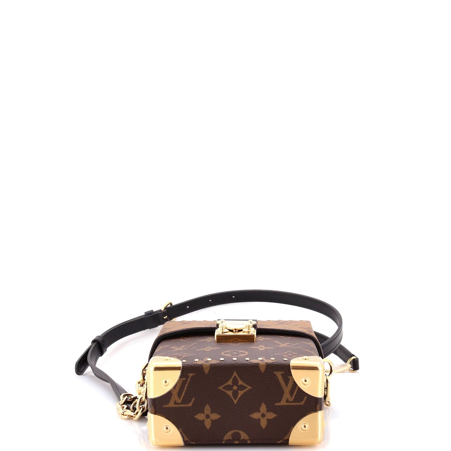 Louis Vuitton Camera Box NM Handbag Studded Reverse Monogram Canvas