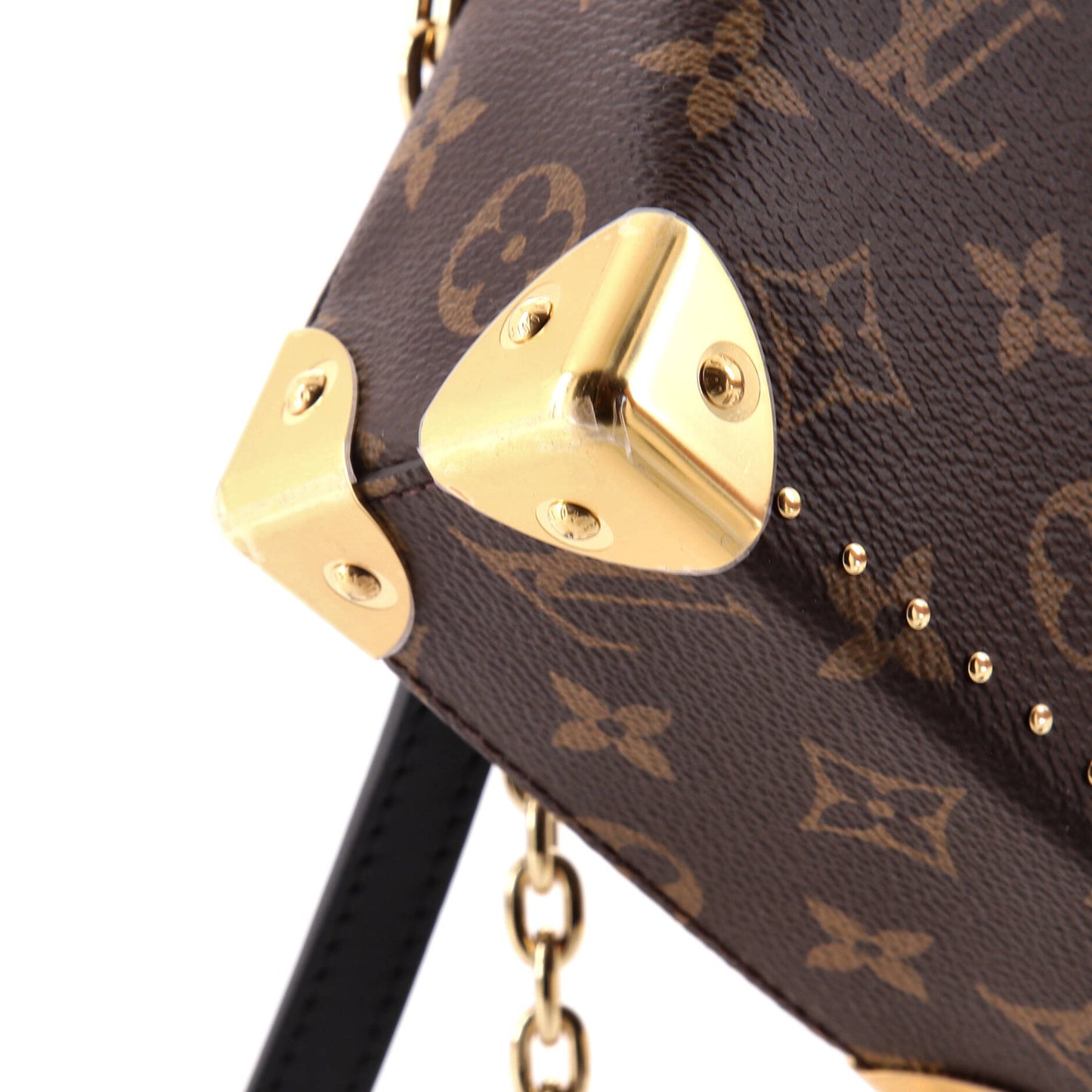Louis Vuitton Camera Box NM Handbag Studded Reverse Monogram Canvas