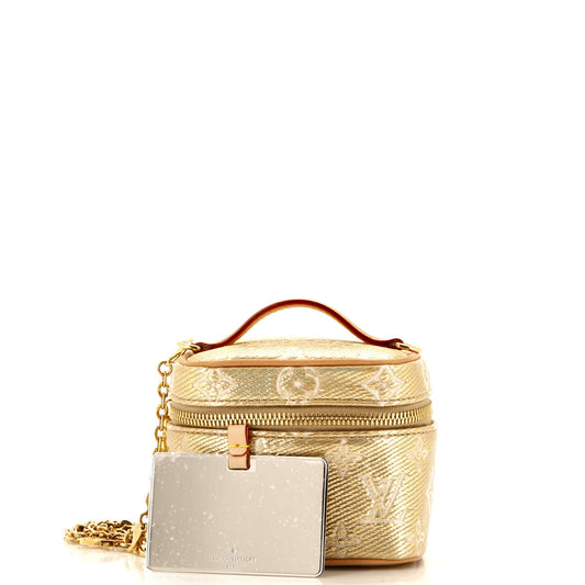 Louis Vuitton Vanity Case Monoglam Jacquard Canvas Micro