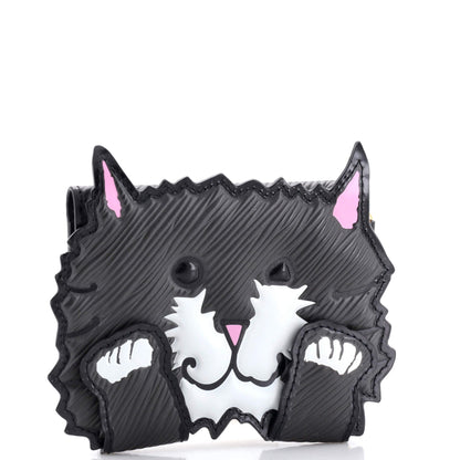 Louis Vuitton Cat Card Case Limited Edition Grace Coddington Epi Leather and Catogram Canvas