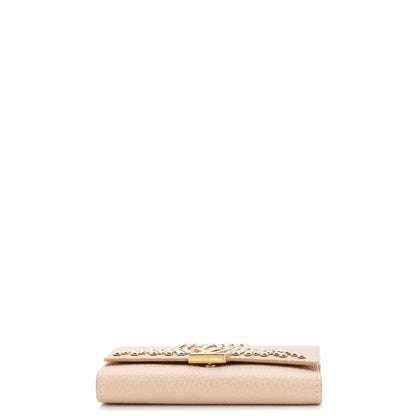 Louis Vuitton Capucines Wallet Leather with Embellished Detail Compact
