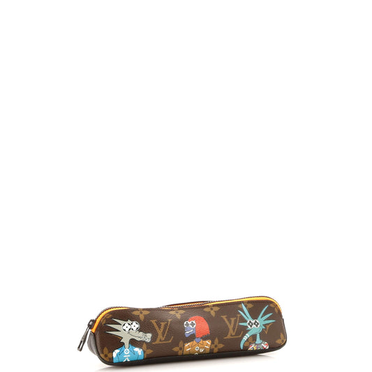 Louis Vuitton Elizabeth Pencil Pouch LV Friends Printed Monogram Canvas
