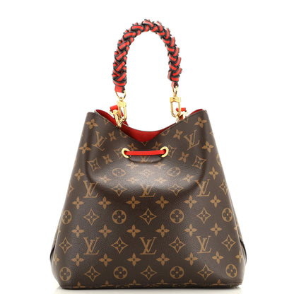 Louis Vuitton Braided Handle NeoNoe Handbag Monogram Canvas MM