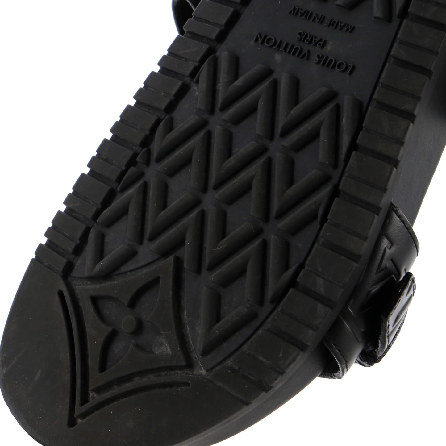 Louis Vuitton Women's Bom Dia Flat Mules Monogram Embossed Leather