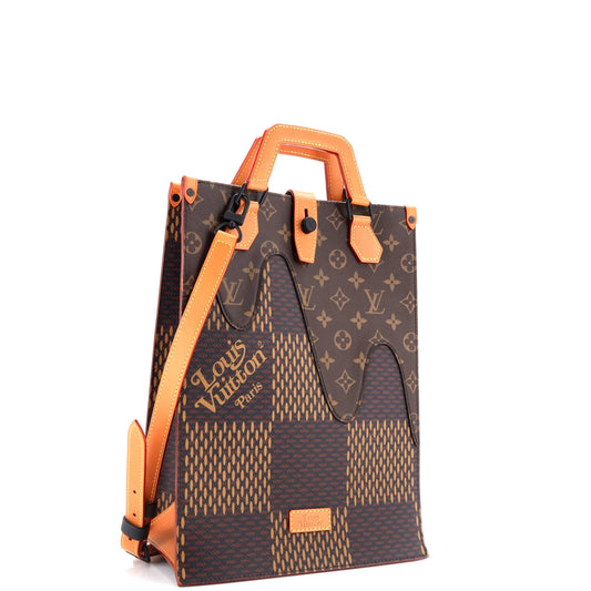 Louis Vuitton Nigo Tote Limited Edition Giant Damier and Monogram Canvas Mini