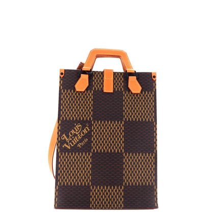 Louis Vuitton Nigo Tote Limited Edition Giant Damier and Monogram Canvas Mini