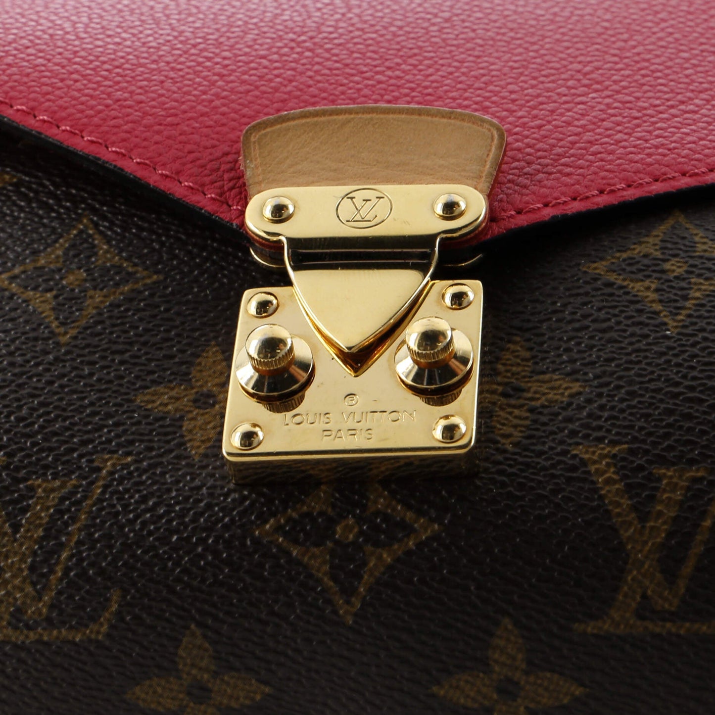 Louis Vuitton Pallas Chain Shoulder Bag Monogram Canvas and Calfskin