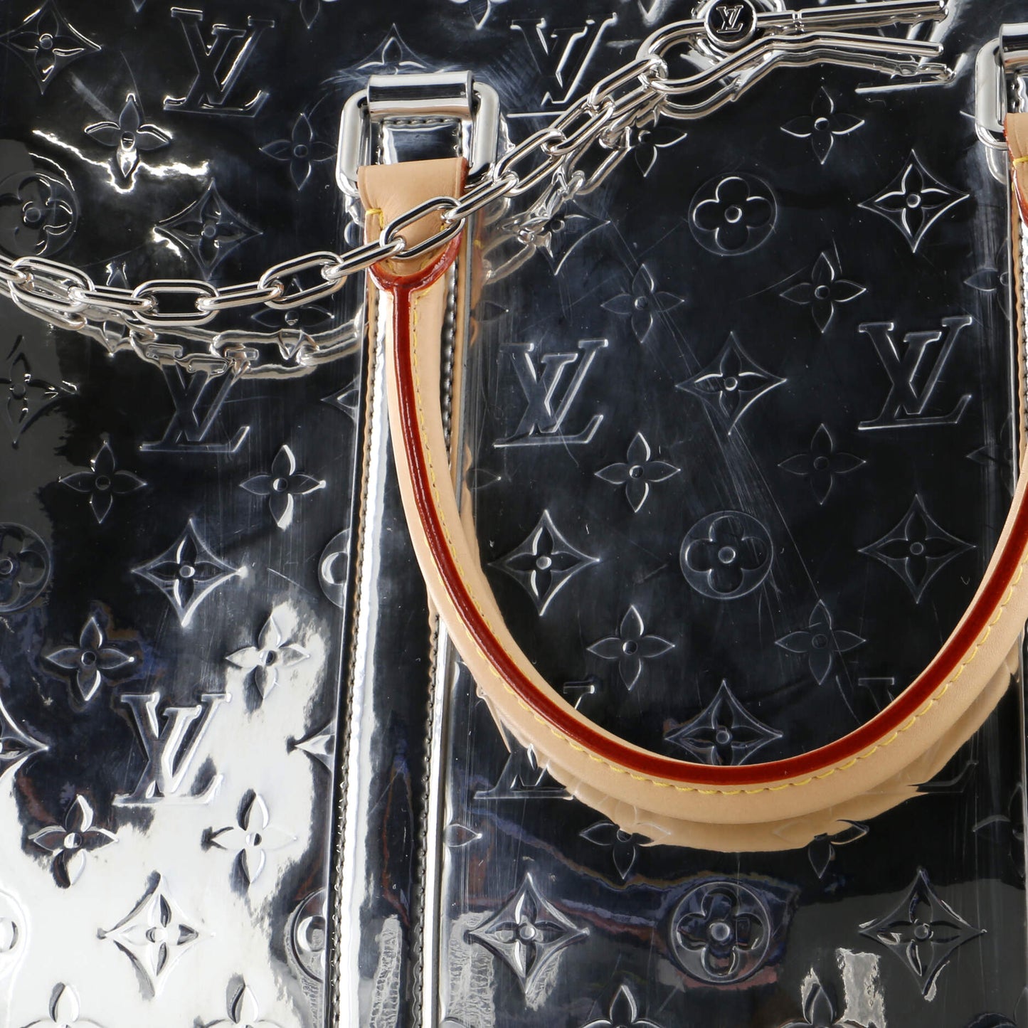 Louis Vuitton Sac Plat Bag Monogram Mirror Coated Canvas