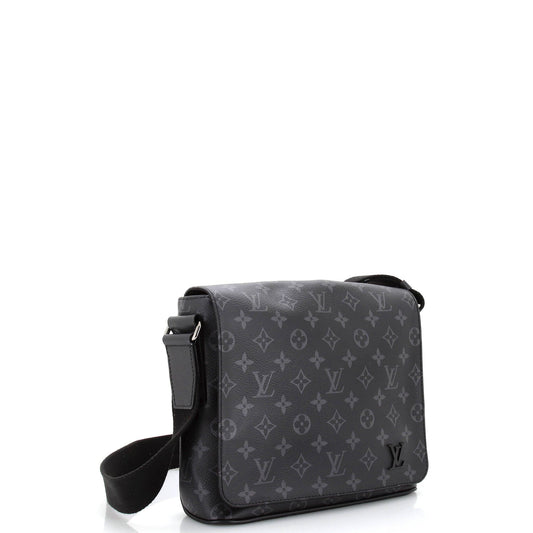 Louis Vuitton District Messenger Bag Monogram Eclipse Canvas PM