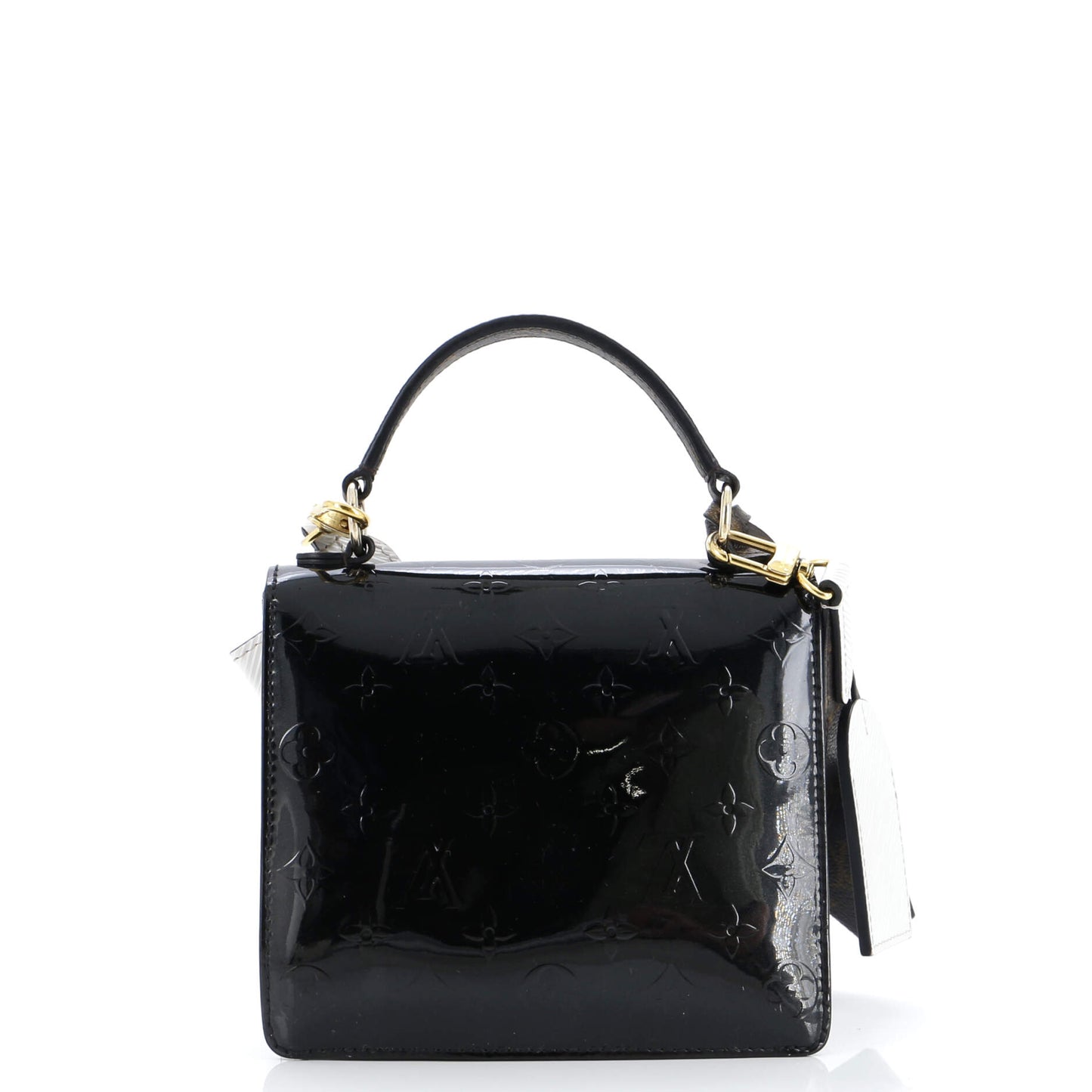 Louis Vuitton Spring Street NM Handbag Monogram Vernis with Monogram Canvas and Epi Leather