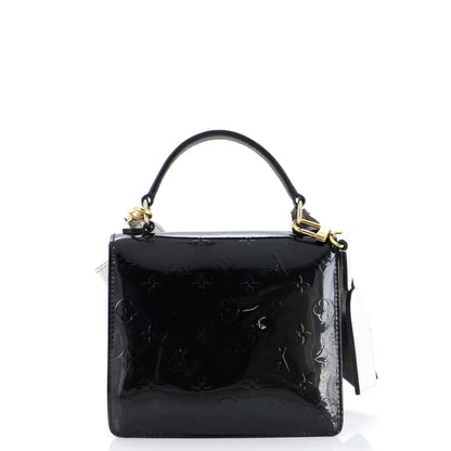 Louis Vuitton Spring Street NM Handbag Monogram Vernis with Monogram Canvas and Epi Leather