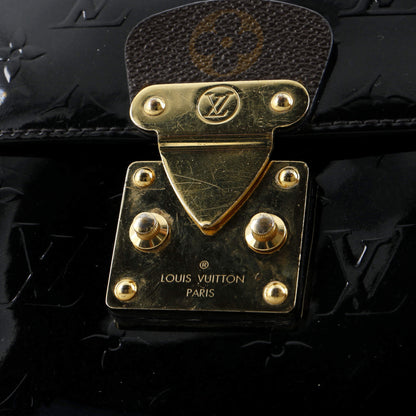Louis Vuitton Spring Street NM Handbag Monogram Vernis with Monogram Canvas and Epi Leather